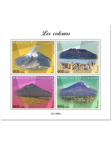 n° 8029/8032  - Timbre CENTRAFRIQUE Poste