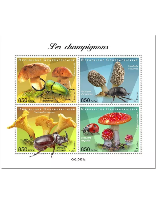n° 8033/8036  - Timbre CENTRAFRIQUE Poste