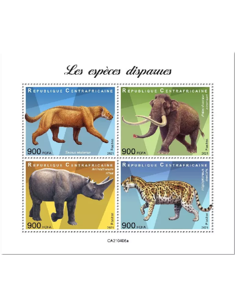 n° 8045/8048  - Timbre CENTRAFRIQUE Poste