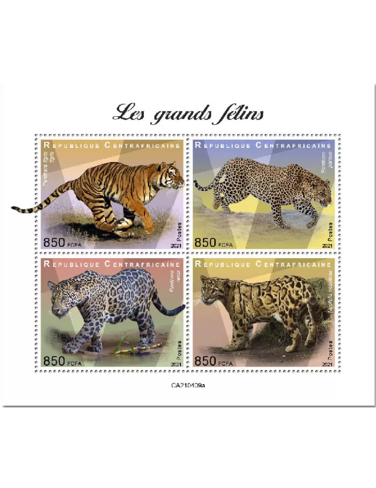 n° 8057/8060  - Timbre CENTRAFRIQUE Poste