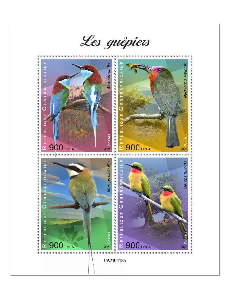 n° 8069/8072  - Timbre CENTRAFRIQUE Poste