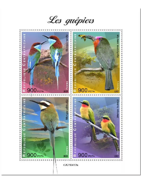 n° 8069/8072  - Timbre CENTRAFRIQUE Poste