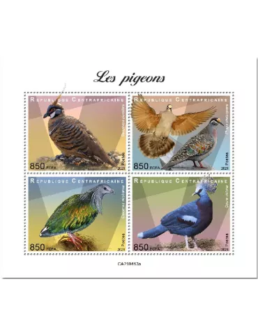 n° 8073/8076  - Timbre CENTRAFRIQUE Poste