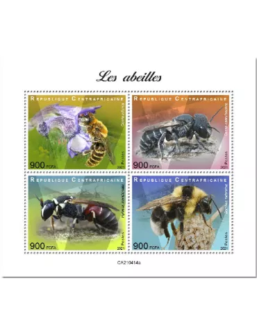 n° 8077/8080  - Timbre CENTRAFRIQUE Poste
