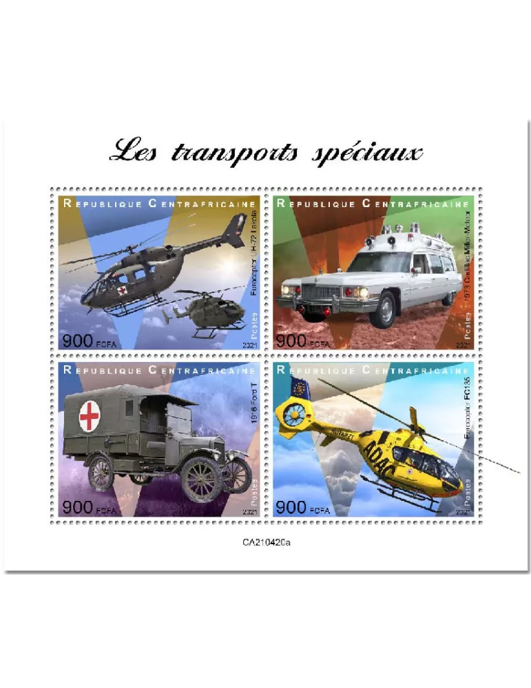 n° 8101/8104  - Timbre CENTRAFRIQUE Poste
