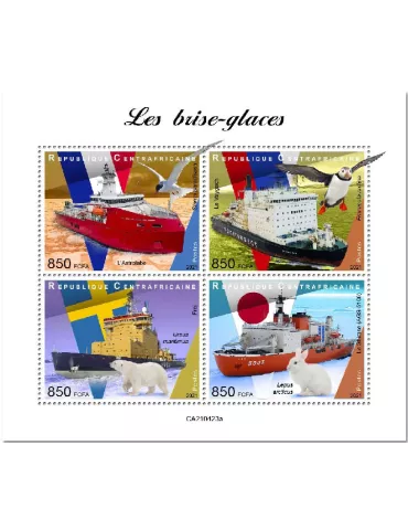 n° 8113/8116  - Timbre CENTRAFRIQUE Poste
