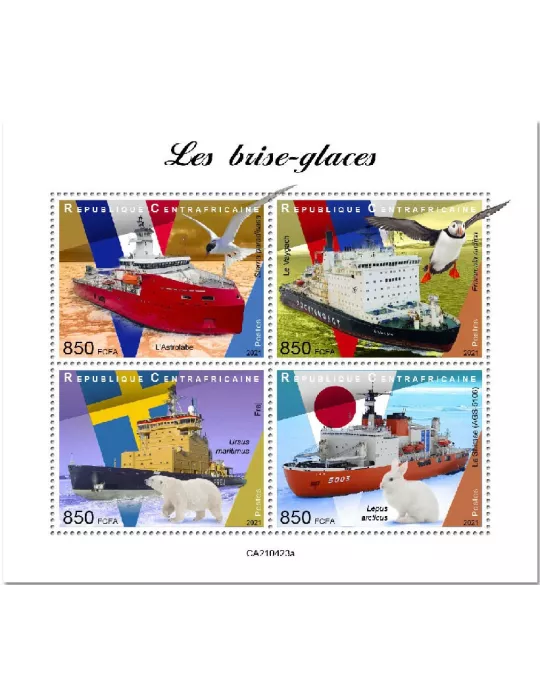 n° 8113/8116  - Timbre CENTRAFRIQUE Poste
