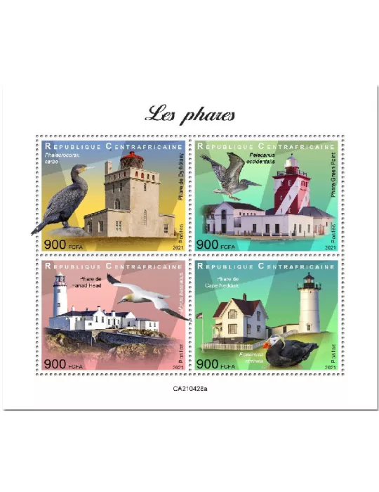 n° 8133/8136  - Timbre CENTRAFRIQUE Poste