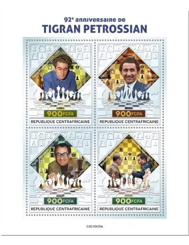n° 8178/8181  - Timbre CENTRAFRIQUE Poste