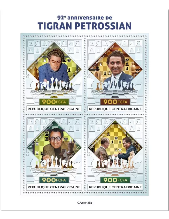 n° 8178/8181  - Timbre CENTRAFRIQUE Poste