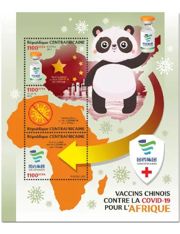 n° 8186/8188  - Timbre CENTRAFRIQUE Poste