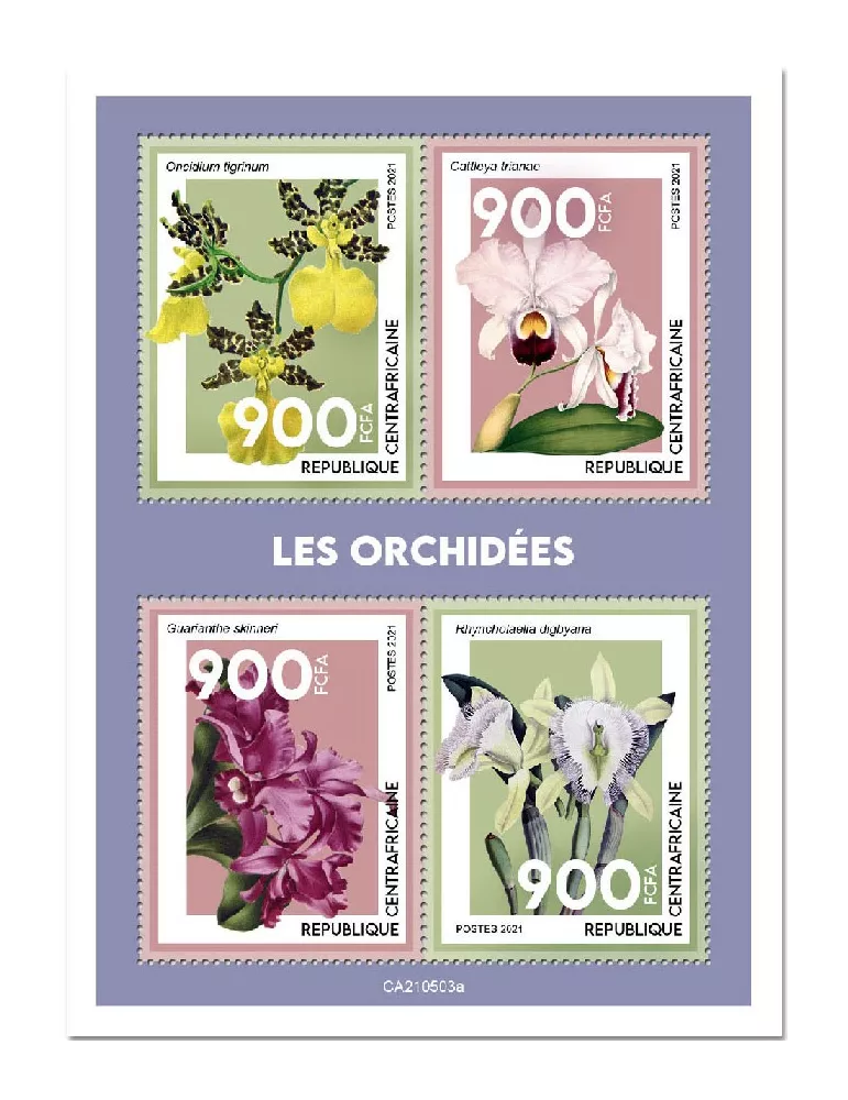 n° 8197/8200  - Timbre CENTRAFRIQUE Poste