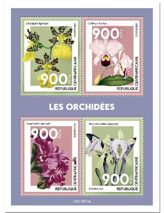 n° 8197/8200  - Timbre CENTRAFRIQUE Poste
