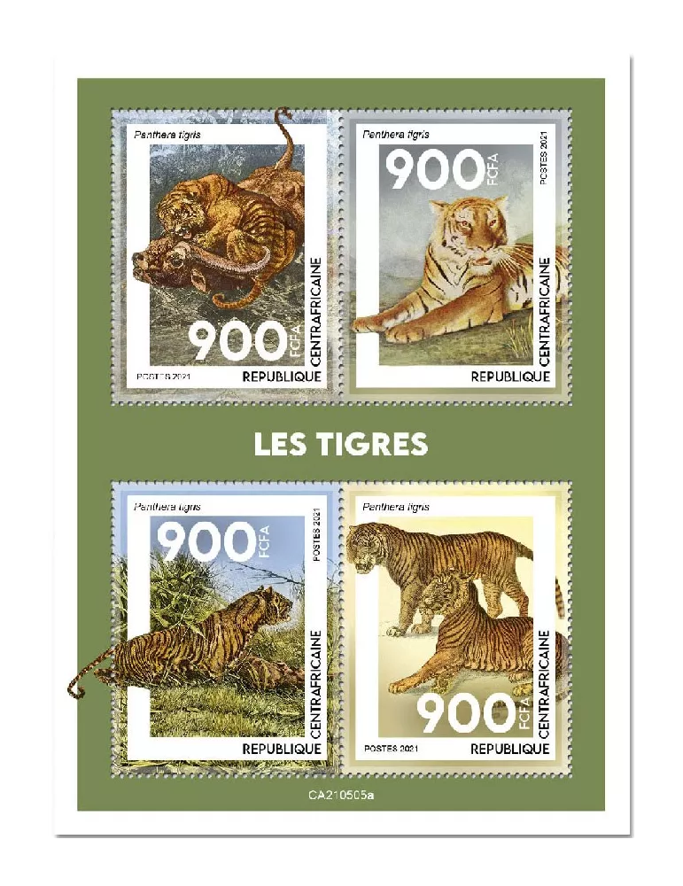 n° 8205/8208  - Timbre CENTRAFRIQUE Poste
