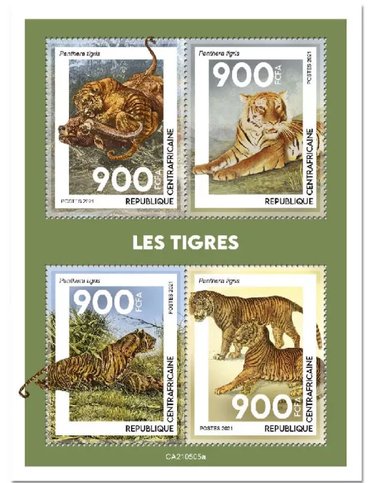 n° 8205/8208  - Timbre CENTRAFRIQUE Poste