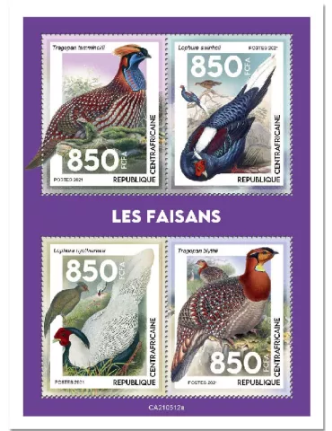 n° 8233/8236  - Timbre CENTRAFRIQUE Poste