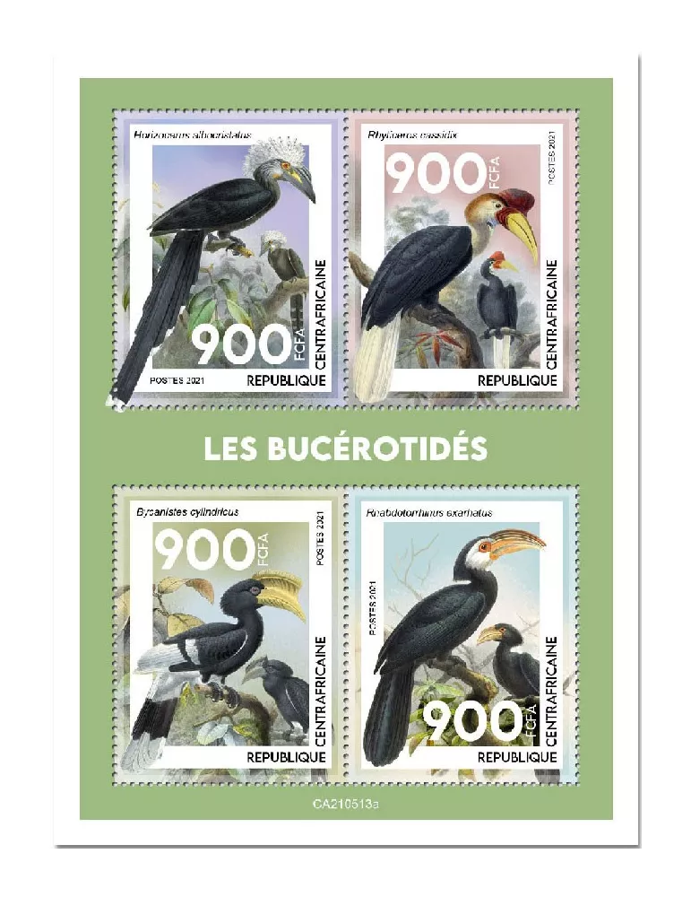 n° 8237/8240  - Timbre CENTRAFRIQUE Poste
