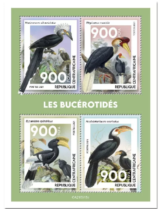 n° 8237/8240  - Timbre CENTRAFRIQUE Poste