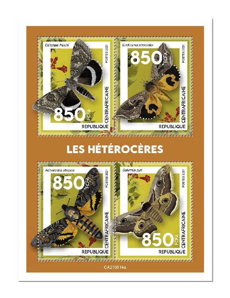 n° 8241/8244  - Timbre CENTRAFRIQUE Poste