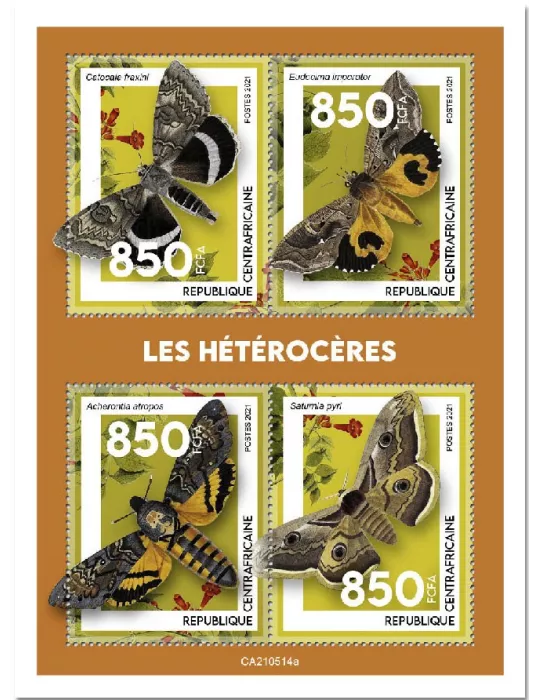 n° 8241/8244  - Timbre CENTRAFRIQUE Poste