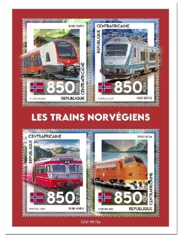n° 8249/8252  - Timbre CENTRAFRIQUE Poste