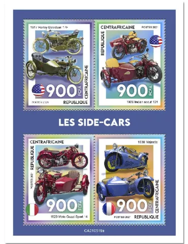 n° 8261/8264  - Timbre CENTRAFRIQUE Poste