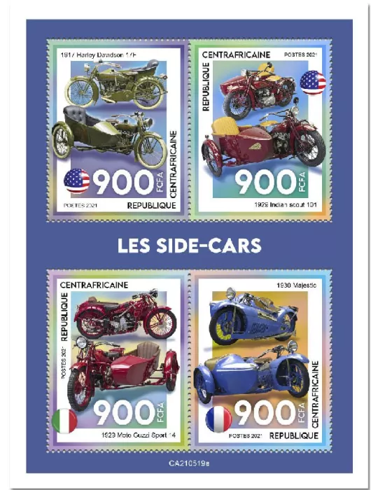 n° 8261/8264  - Timbre CENTRAFRIQUE Poste