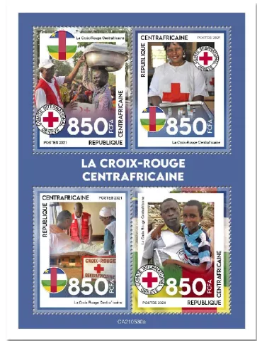 n° 8295/8298  - Timbre CENTRAFRIQUE Poste