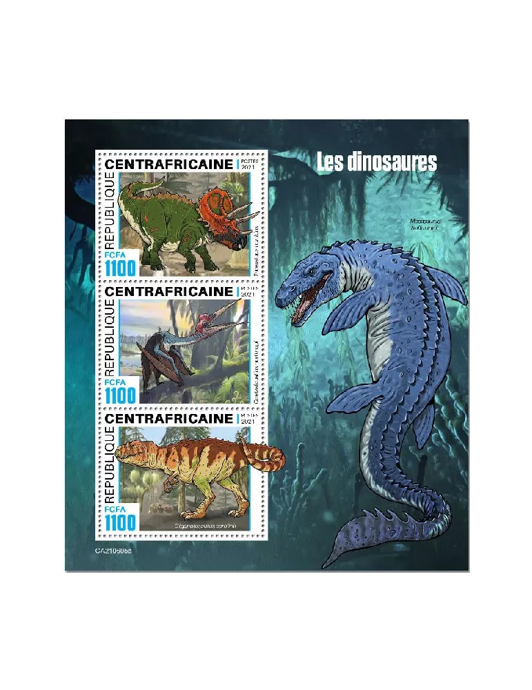 n° 8318/8320  - Timbre CENTRAFRIQUE Poste
