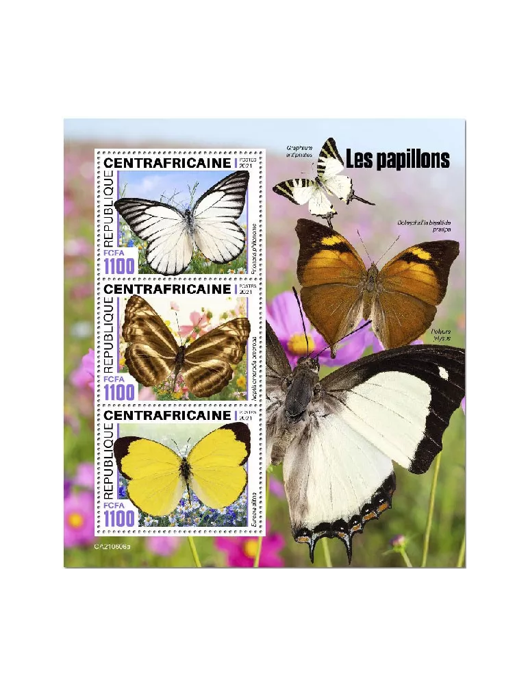 n° 8321/8323  - Timbre CENTRAFRIQUE Poste
