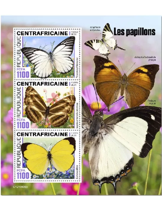 n° 8321/8323  - Timbre CENTRAFRIQUE Poste