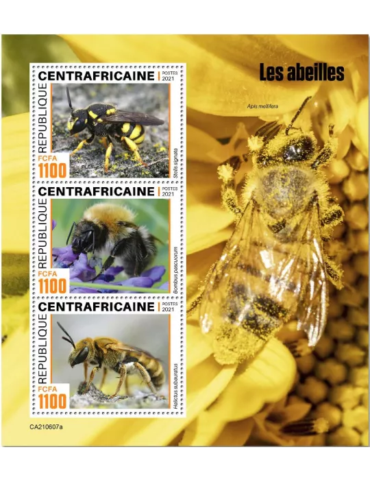n° 8324/8326  - Timbre CENTRAFRIQUE Poste