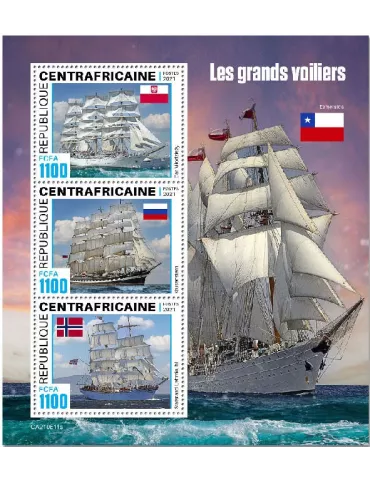 n° 8336/8338  - Timbre CENTRAFRIQUE Poste