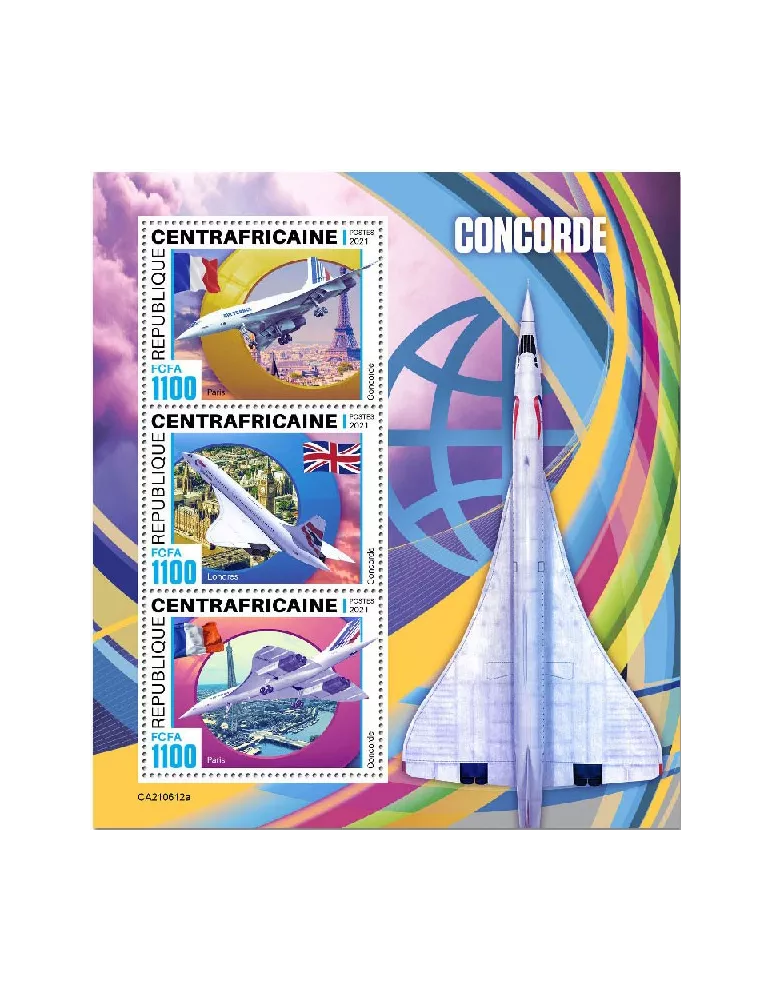 n° 8339/8341  - Timbre CENTRAFRIQUE Poste