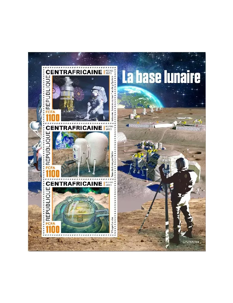 n° 8351/8353  - Timbre CENTRAFRIQUE Poste