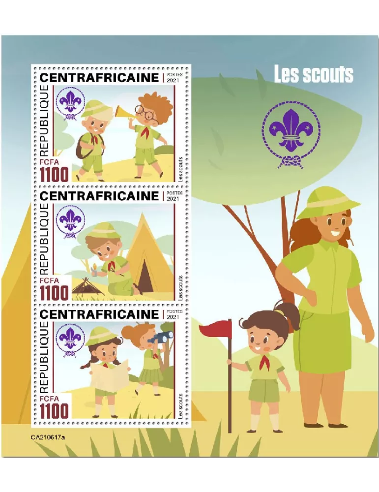 n° 8354/8356  - Timbre CENTRAFRIQUE Poste