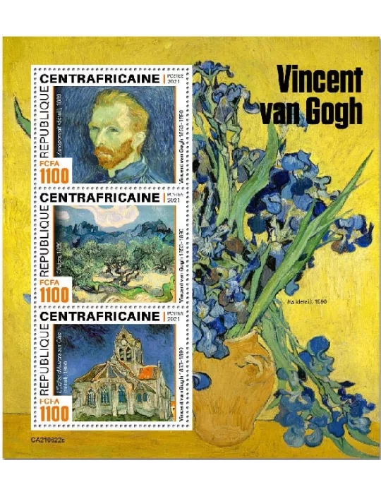 n° 8370/8372  - Timbre CENTRAFRIQUE Poste