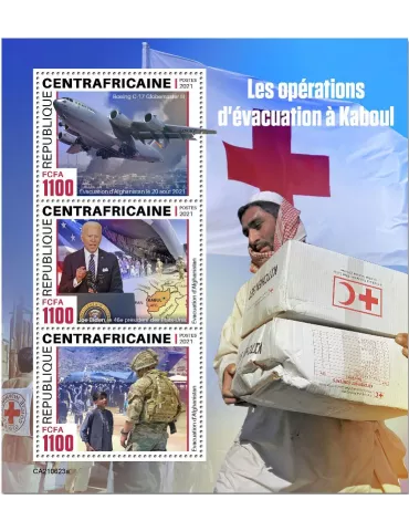 n° 8373/8375  - Timbre CENTRAFRIQUE Poste