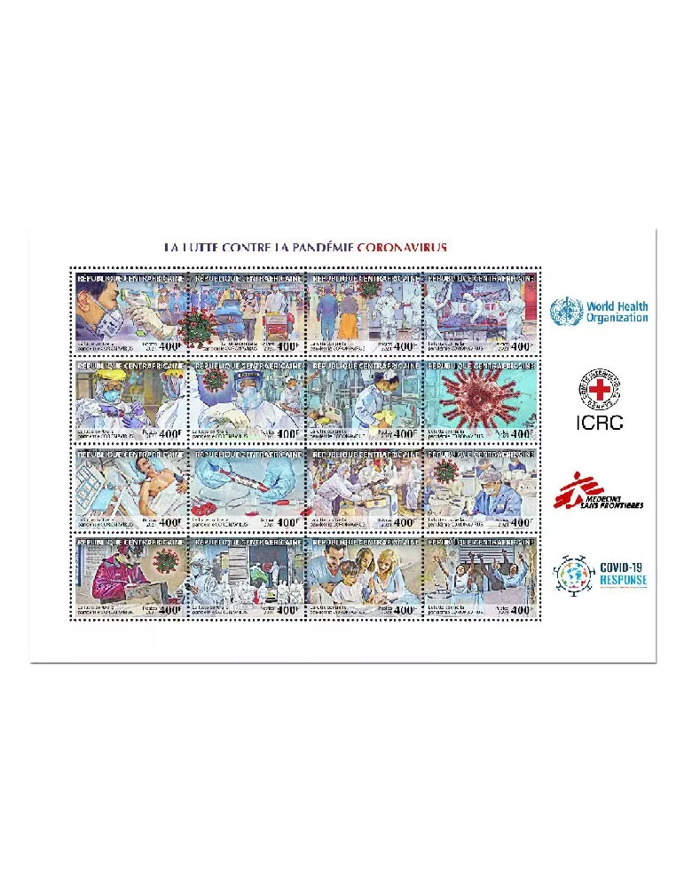 n° 8410/8425  - Timbre CENTRAFRIQUE Poste