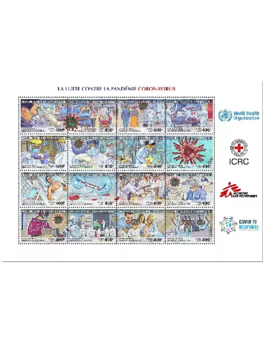 n° 8410/8425  - Timbre CENTRAFRIQUE Poste