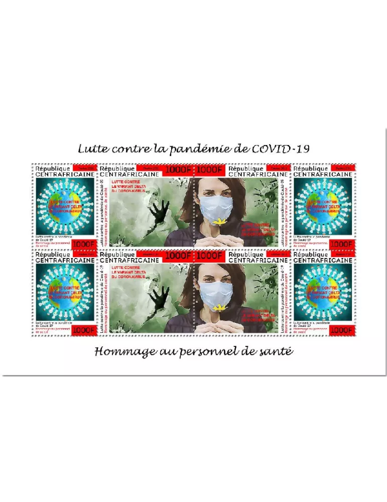 n° 8427/8429  - Timbre CENTRAFRIQUE Poste