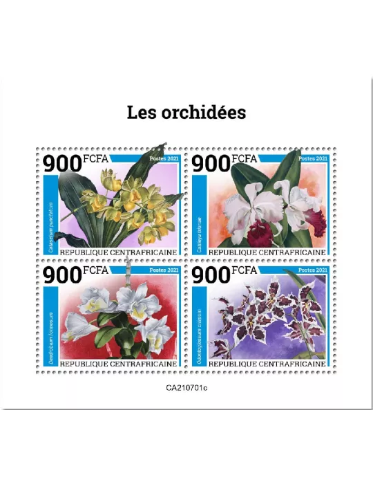 n° 8433A/8436A  - Timbre CENTRAFRIQUE Poste