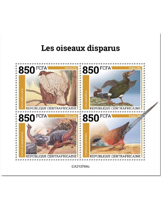 n° 8445A/8448A  - Timbre CENTRAFRIQUE Poste