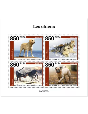 n° 8453A/8456A  - Timbre CENTRAFRIQUE Poste