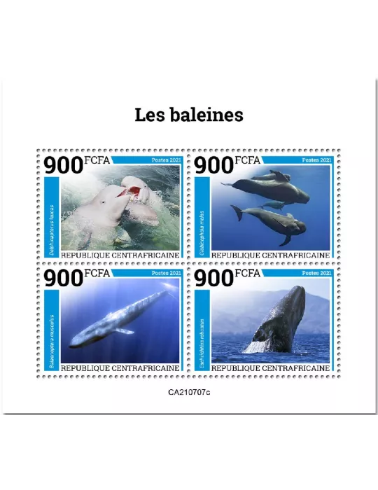n° 8457A/8460A  - Timbre CENTRAFRIQUE Poste