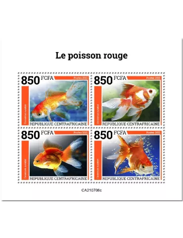 n° 8461A/8464A  - Timbre CENTRAFRIQUE Poste