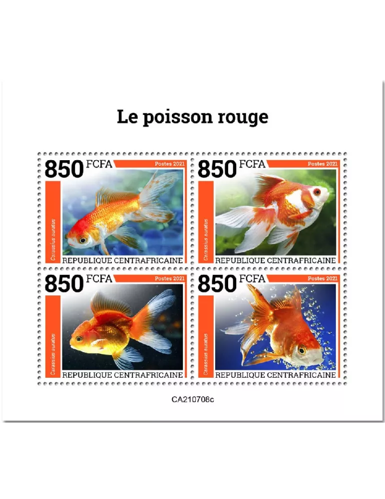 n° 8461A/8464A  - Timbre CENTRAFRIQUE Poste