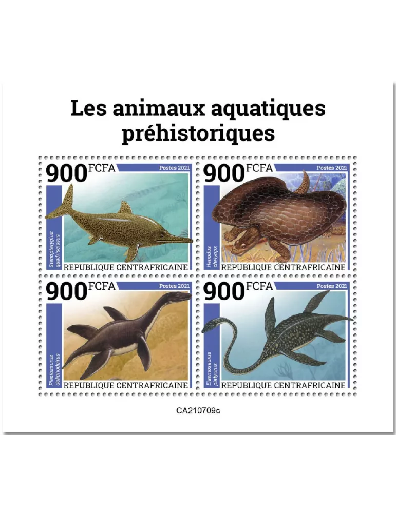 n° 8465A/8468A  - Timbre CENTRAFRIQUE Poste