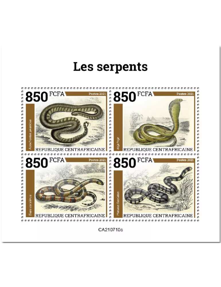 n° 8469A/8472A  - Timbre CENTRAFRIQUE Poste