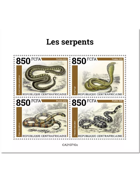 n° 8469A/8472A  - Timbre CENTRAFRIQUE Poste